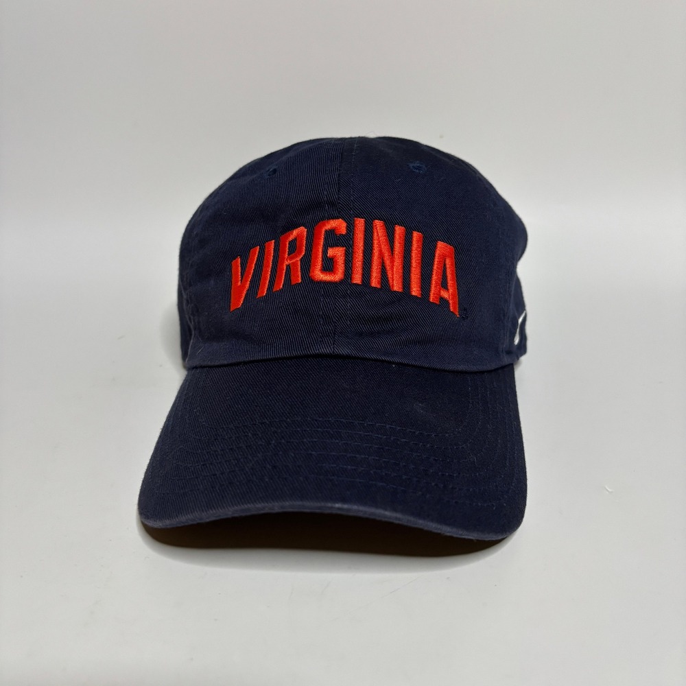 Nike Heritage 86 UVA Virginia Cavaliers Mens Navy  Dri-FIT Strapback Dad Hat